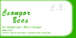csongor becs business card